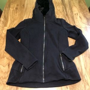 Athleta Black Hooded Jacket